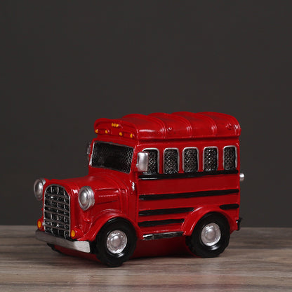 Vintage Red Bus Model Homeandso