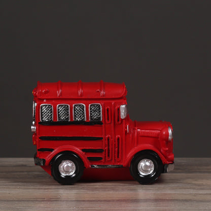 Vintage Red Bus Model Homeandso