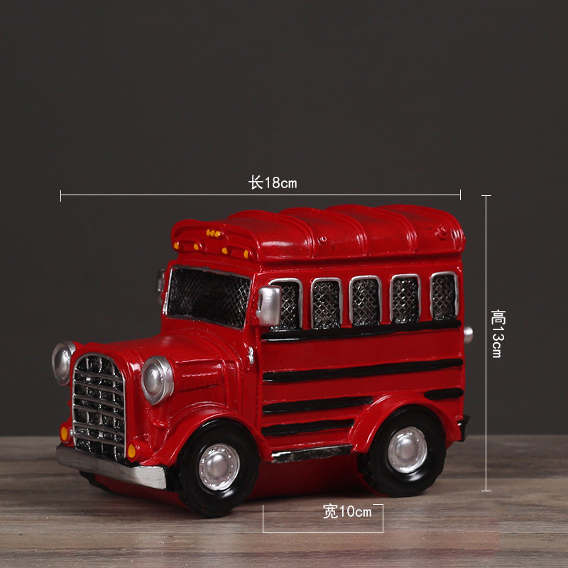 Vintage Red Bus Model Homeandso