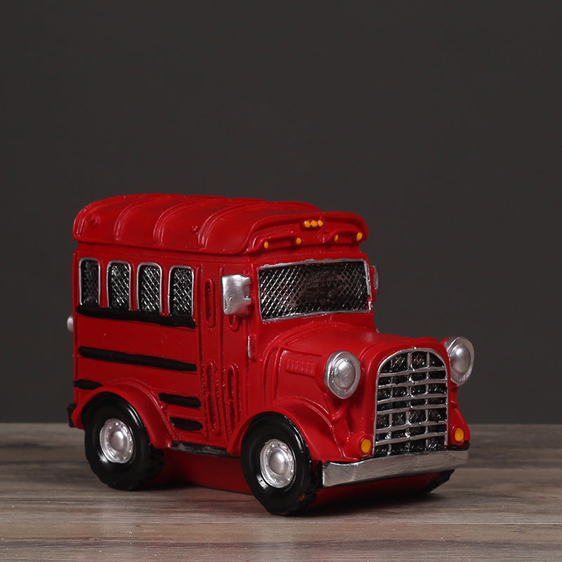 Vintage Red Bus Model Homeandso