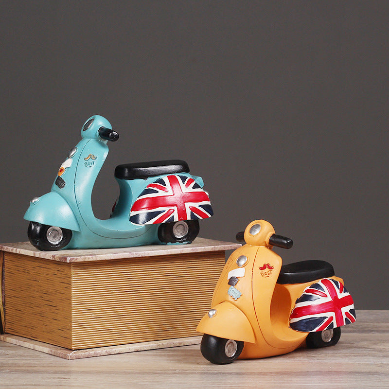 Vintage Scooter Figurine Homeandso