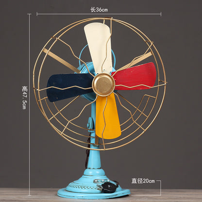 Vintage Table Fan Sculpture Homeandso
