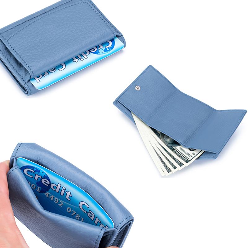Handcrafted RFID wallet made of soft leather