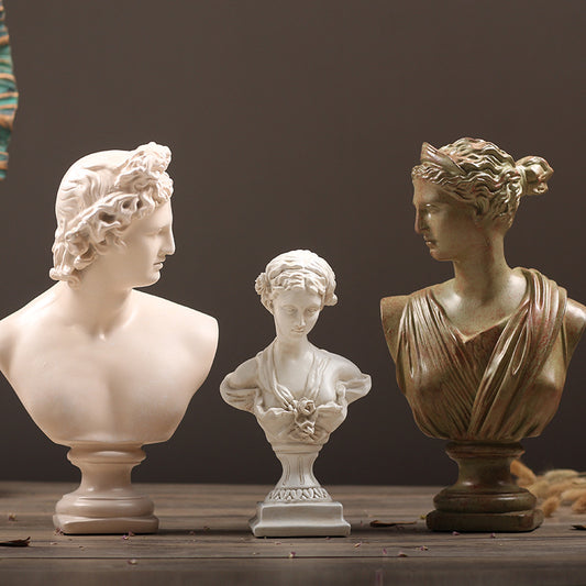 Vintage Decorative Double Bust Sculpture Homeandso