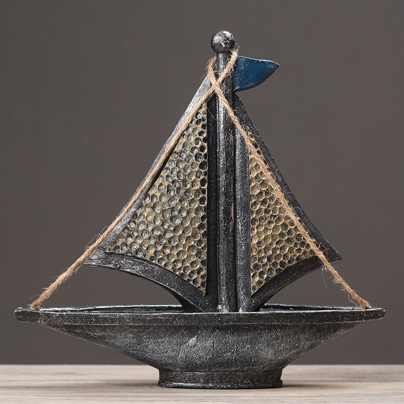 Nautical Themed Decorative Sailboat Sculpture Homeandso