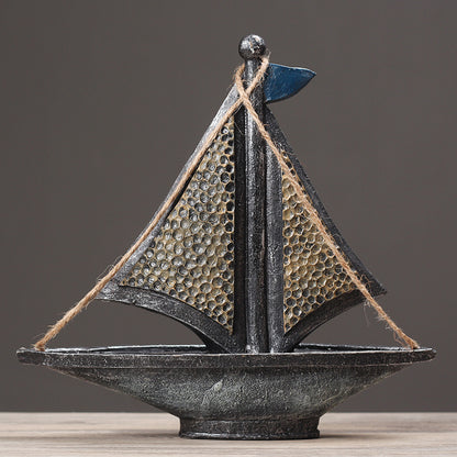 Nautical Themed Decorative Sailboat Sculpture Homeandso