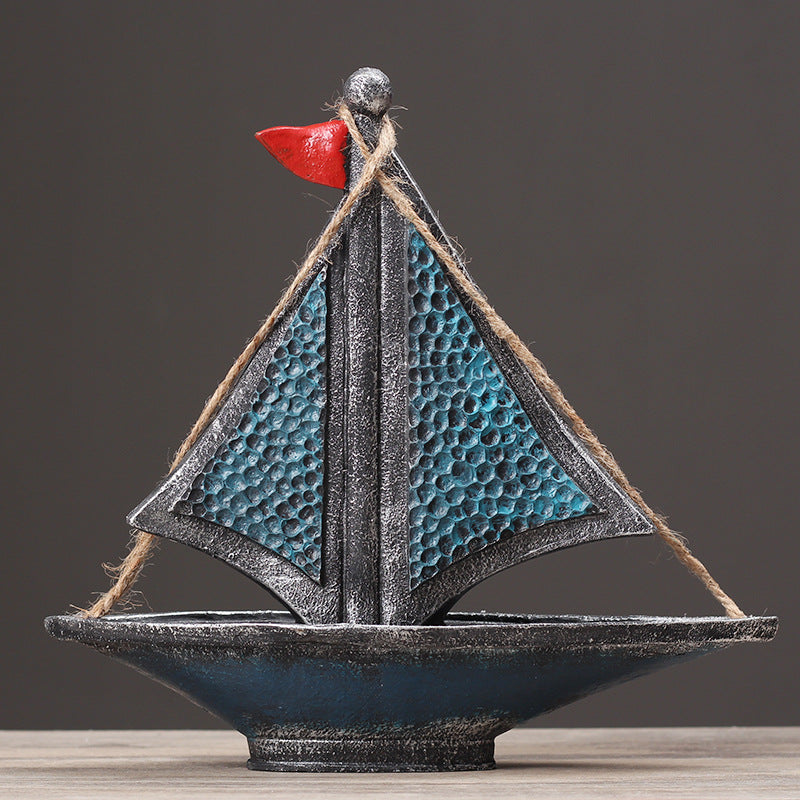 Nautical Themed Decorative Sailboat Sculpture Homeandso