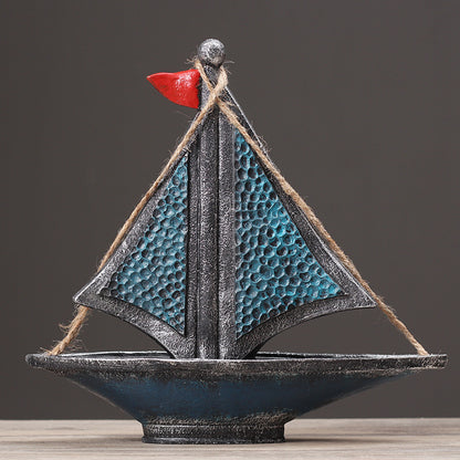 Nautical Themed Decorative Sailboat Sculpture Homeandso