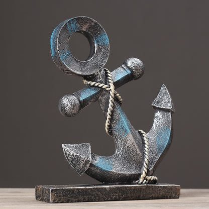 Nautical Anchor Decorative Sculpture Homeandso