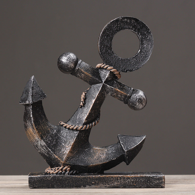 Nautical Anchor Decorative Sculpture Homeandso