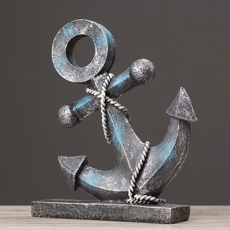 Nautical Anchor Decorative Sculpture Homeandso