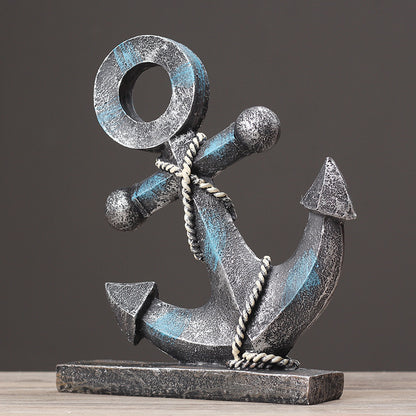 Nautical Anchor Decorative Sculpture Homeandso