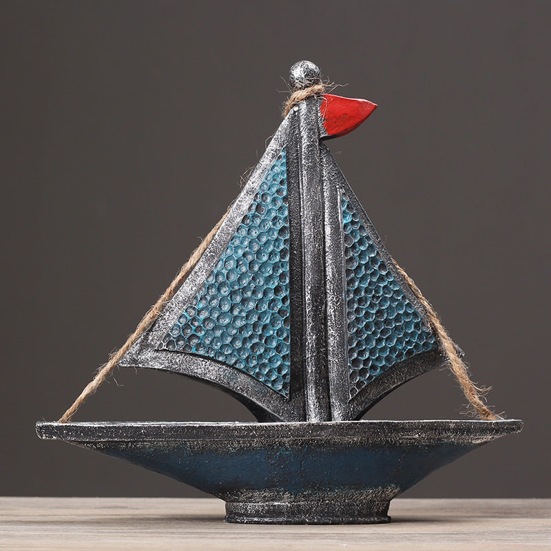 Nautical Themed Decorative Sailboat Sculpture Homeandso