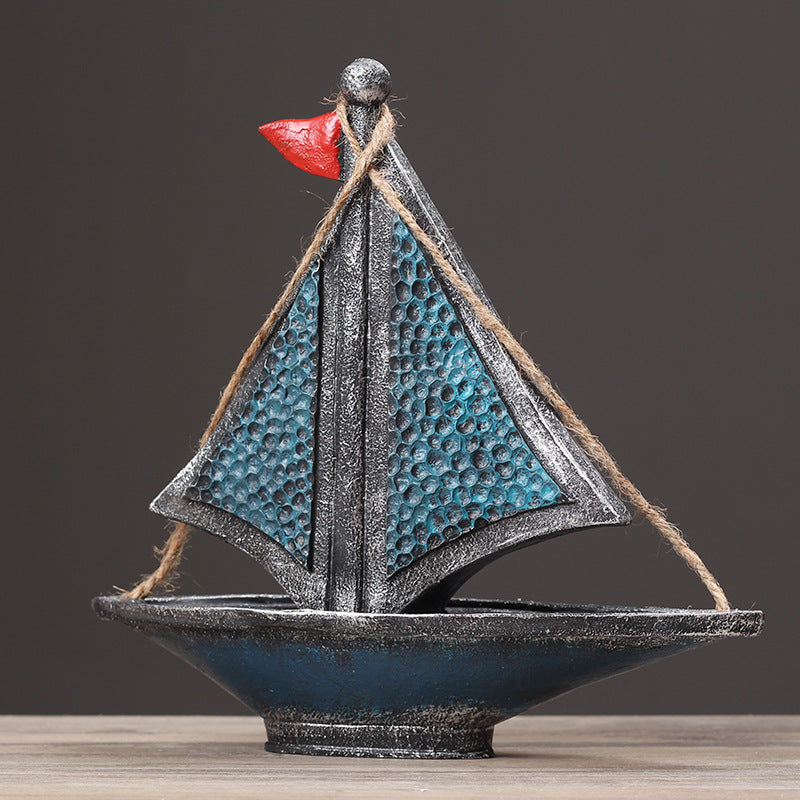 Nautical Themed Decorative Sailboat Sculpture Homeandso