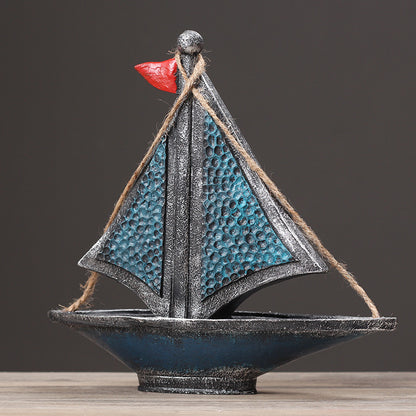 Nautical Themed Decorative Sailboat Sculpture Homeandso