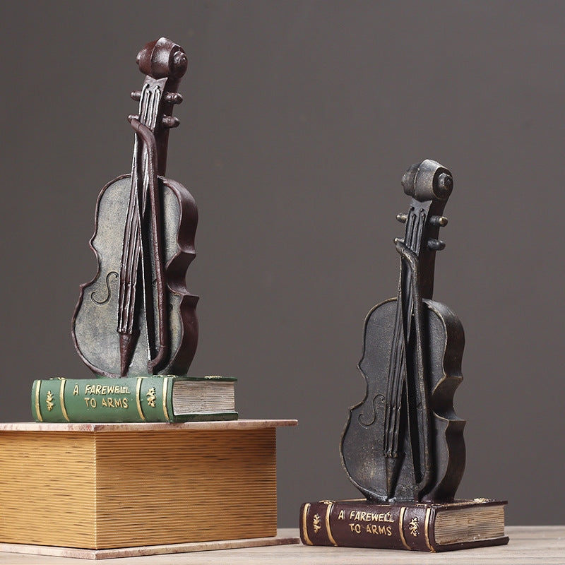Decorative Violin Bookend Homeandso