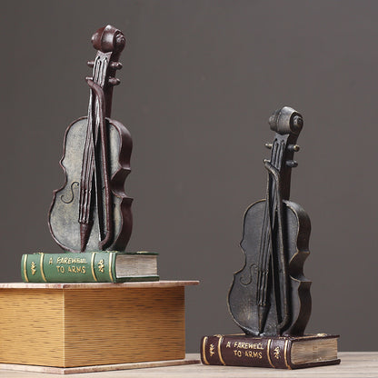 Decorative Violin Bookend Homeandso