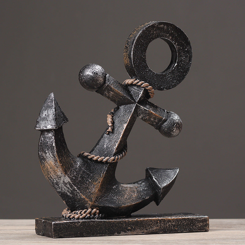 Nautical Anchor Decorative Sculpture Homeandso