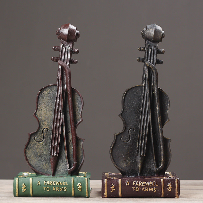 Decorative Violin Bookend Homeandso