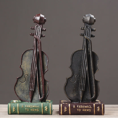 Decorative Violin Bookend Homeandso