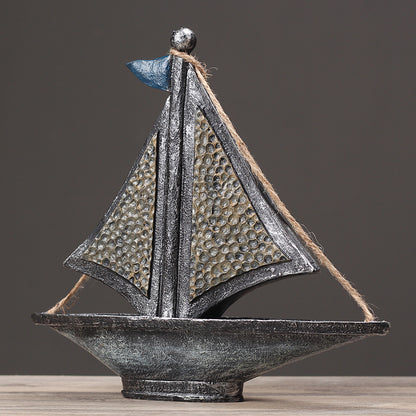 Nautical Themed Decorative Sailboat Sculpture Homeandso