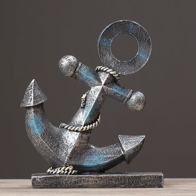 Nautical Anchor Decorative Sculpture Homeandso