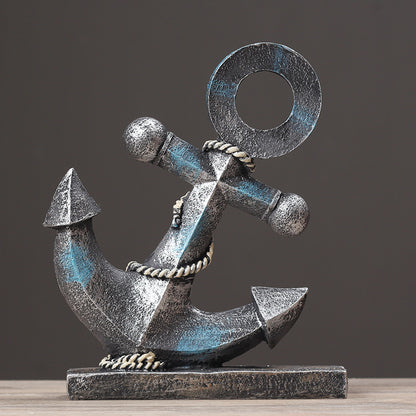 Nautical Anchor Decorative Sculpture Homeandso