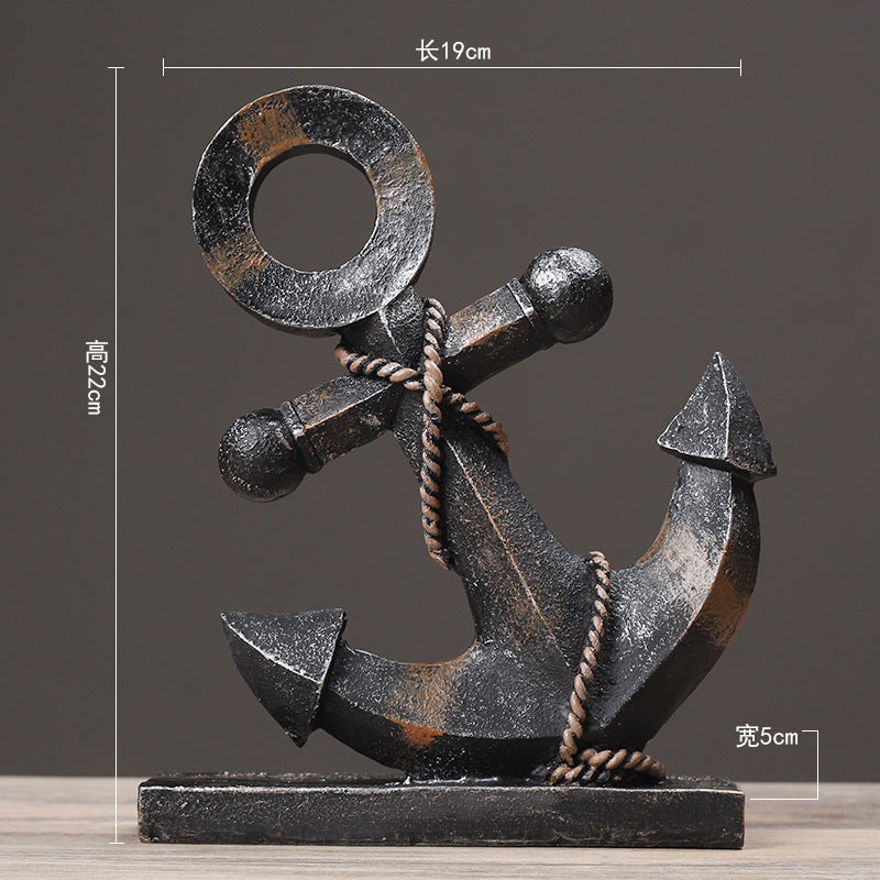 Nautical Anchor Decorative Sculpture Homeandso
