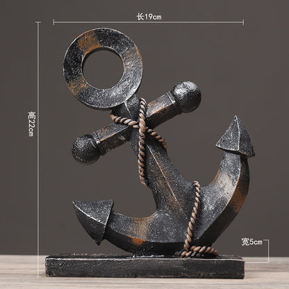 Nautical Anchor Decorative Sculpture Homeandso