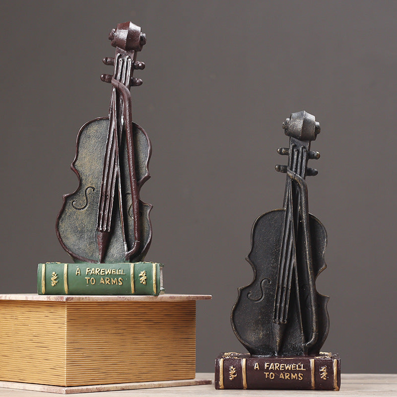 Decorative Violin Bookend Homeandso