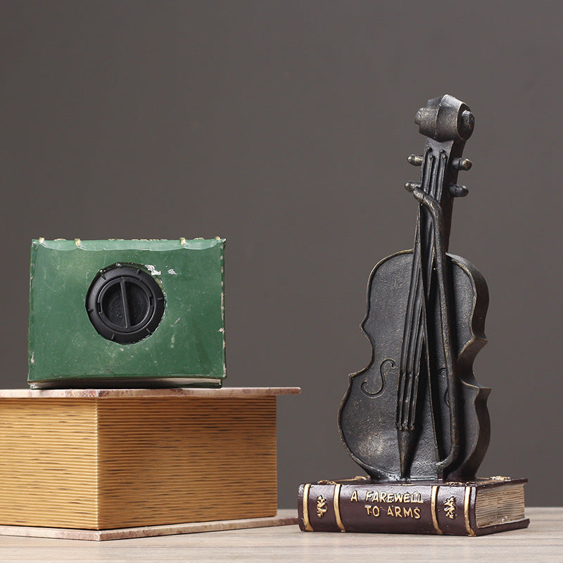Decorative Violin Bookend Homeandso