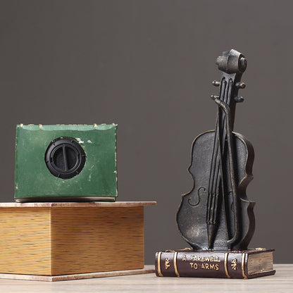 Decorative Violin Bookend Homeandso