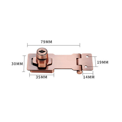 Door lock bolt | Installation without drilling with key