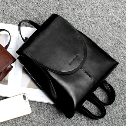 Backpack Women – Leather Look, 30 × 25 × 12 cm, 4 Colors