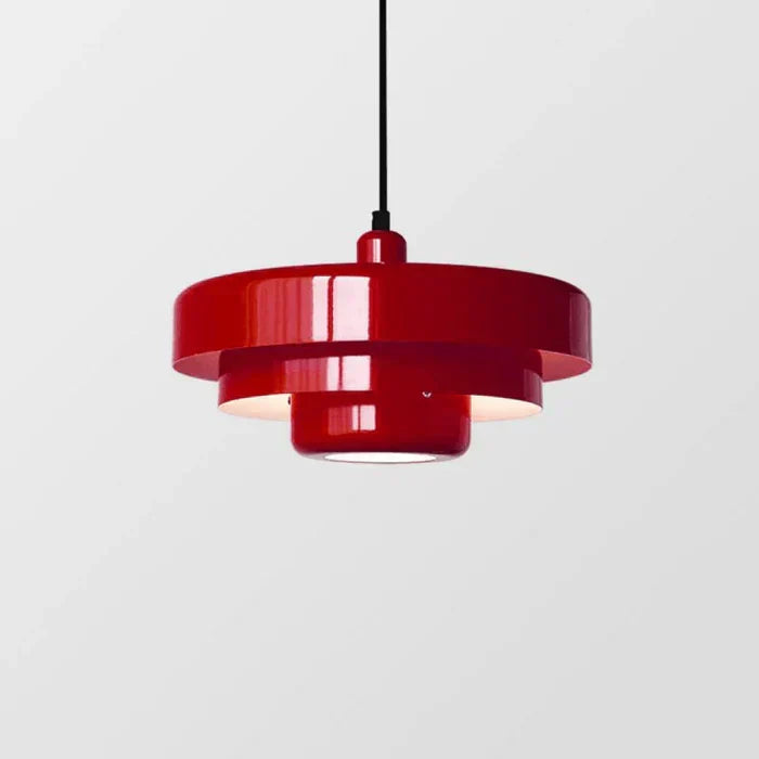 Vintage LED Pendant Light | Multi-layered Metal in Nordic Design | Multiple Colors