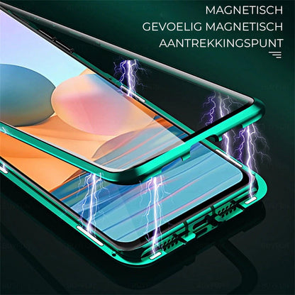 Magnetic phone case with double-sided tempered glass – for Samsung Galaxy S23/S22/S21/S20 & Note 20/10