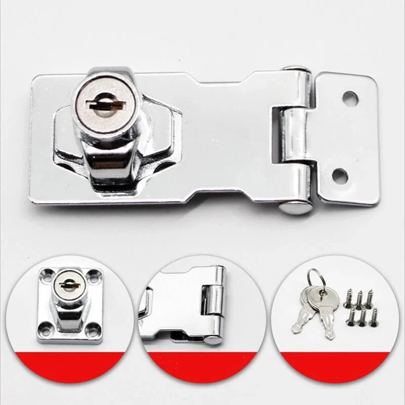 Door lock bolt | Installation without drilling with key