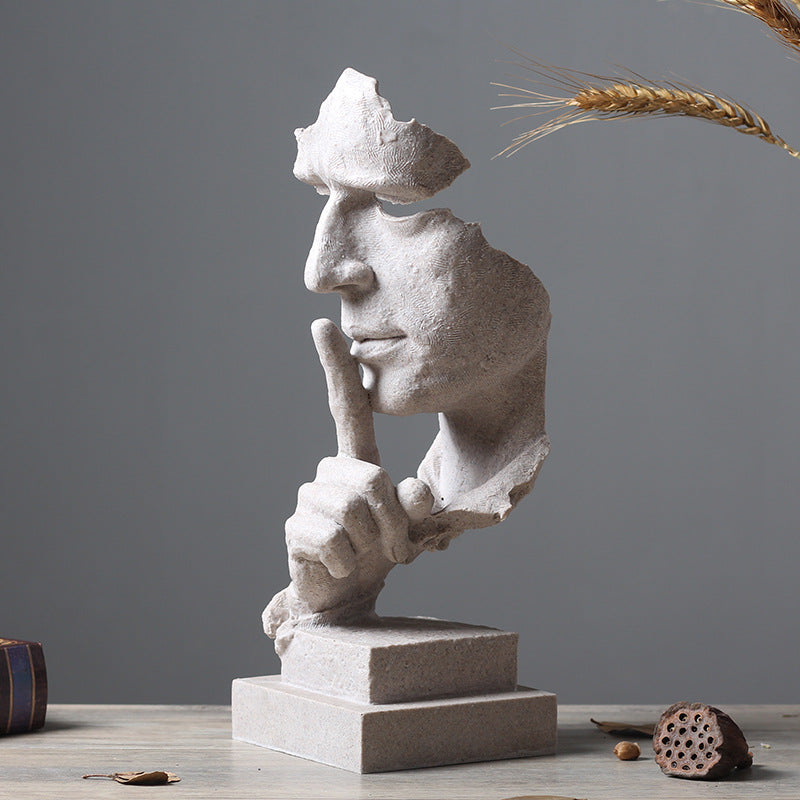 Contemporary Abstract Face Sculpture Homeandso