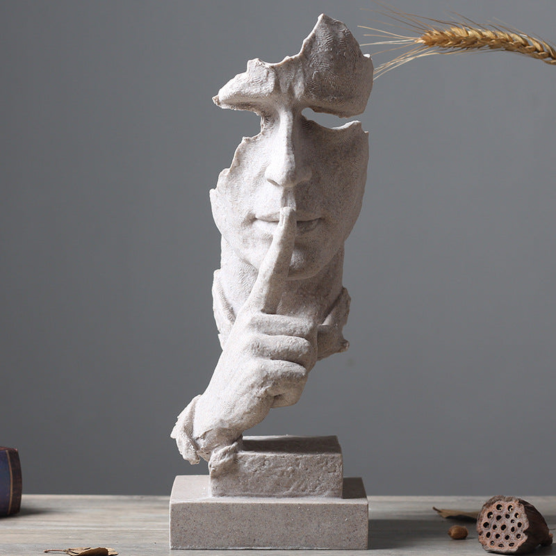 Contemporary Abstract Face Sculpture Homeandso