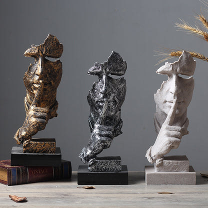 Contemporary Abstract Face Sculpture Homeandso