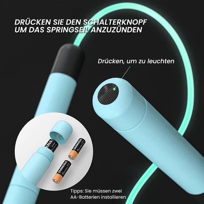 LED glowing jump rope