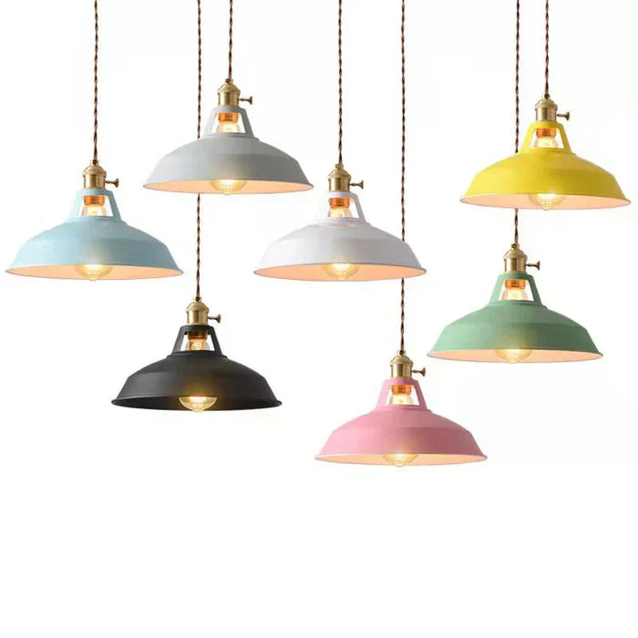 IronGlow Industrial Retro Hanging Lamp made of Metal, E27