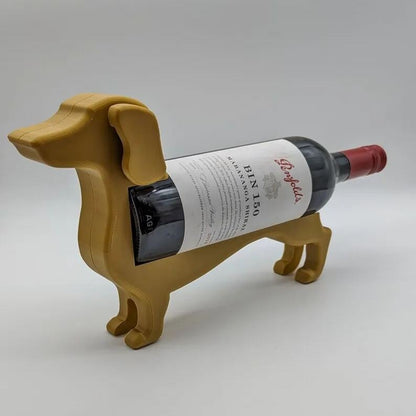 Dachshund wine bottle holder | Decorative table stand made of resin | Multiple colors