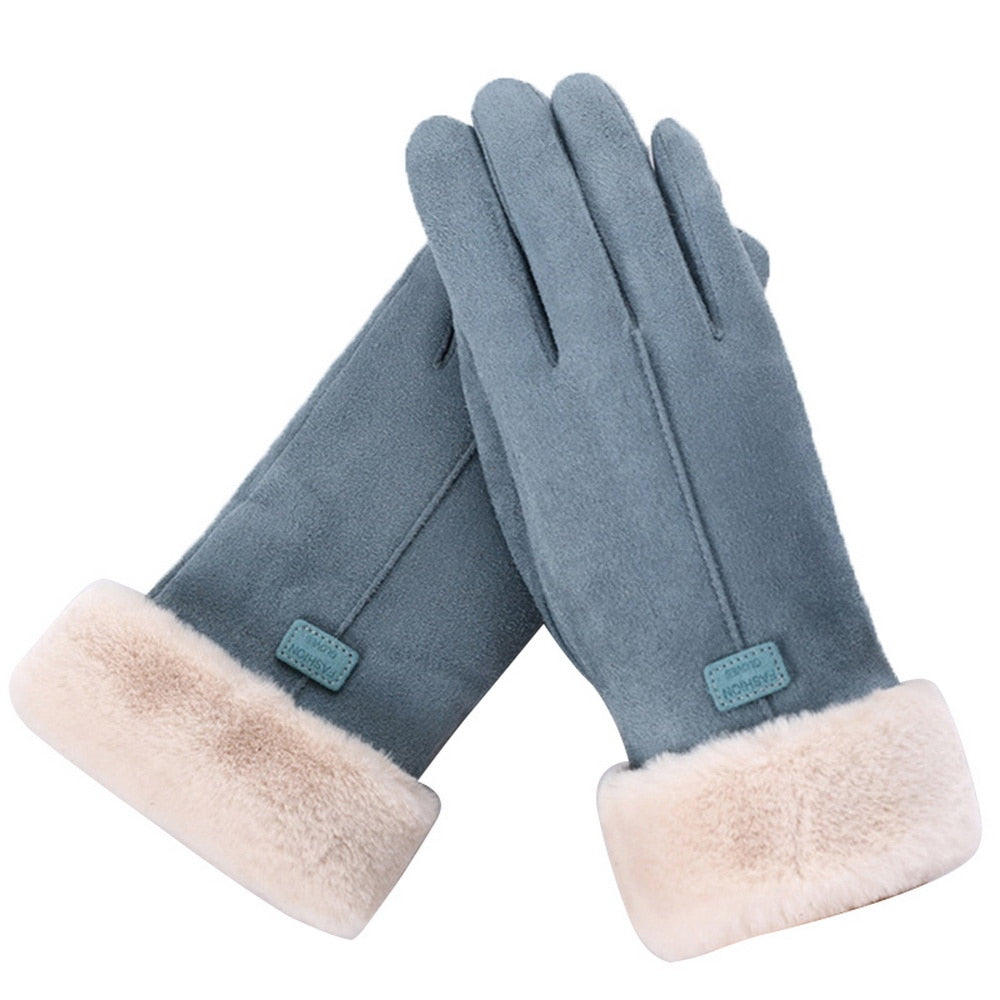 Warm waterproof winter gloves with touchscreen compatibility