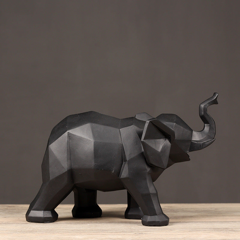 Geometric Elephant Sculpture Homeandso