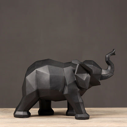 Geometric Elephant Sculpture Homeandso