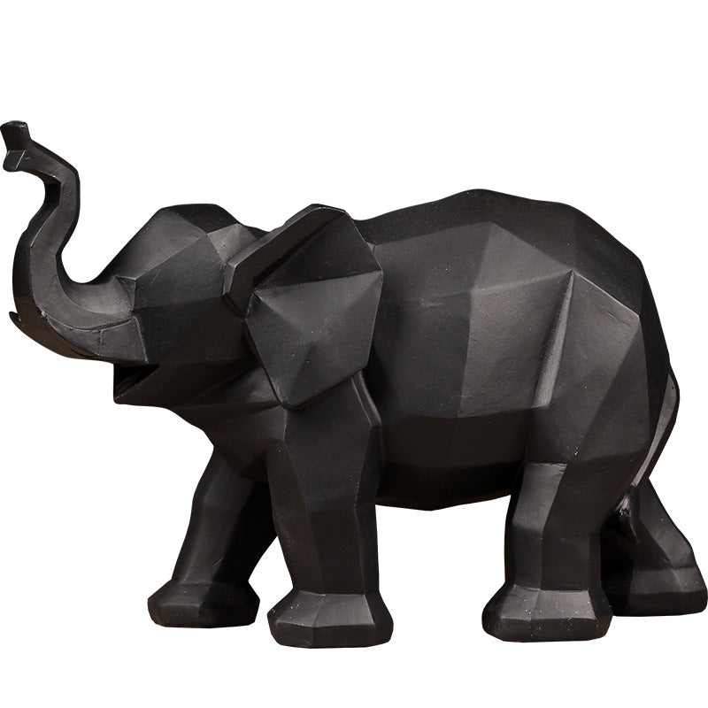 Geometric Elephant Sculpture Homeandso