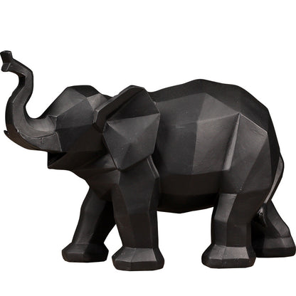 Geometric Elephant Sculpture Homeandso