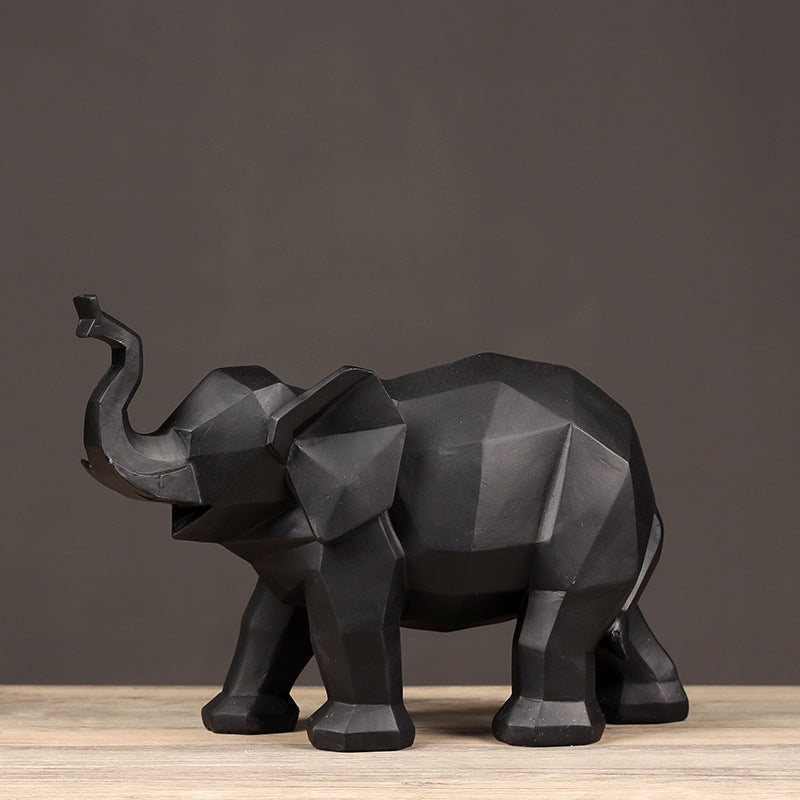 Geometric Elephant Sculpture Homeandso