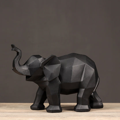Geometric Elephant Sculpture Homeandso